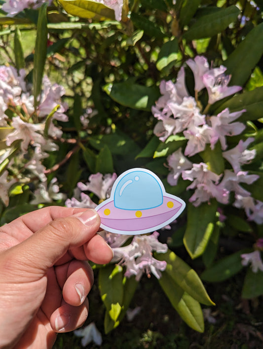 Wandering Space Ship Sticker