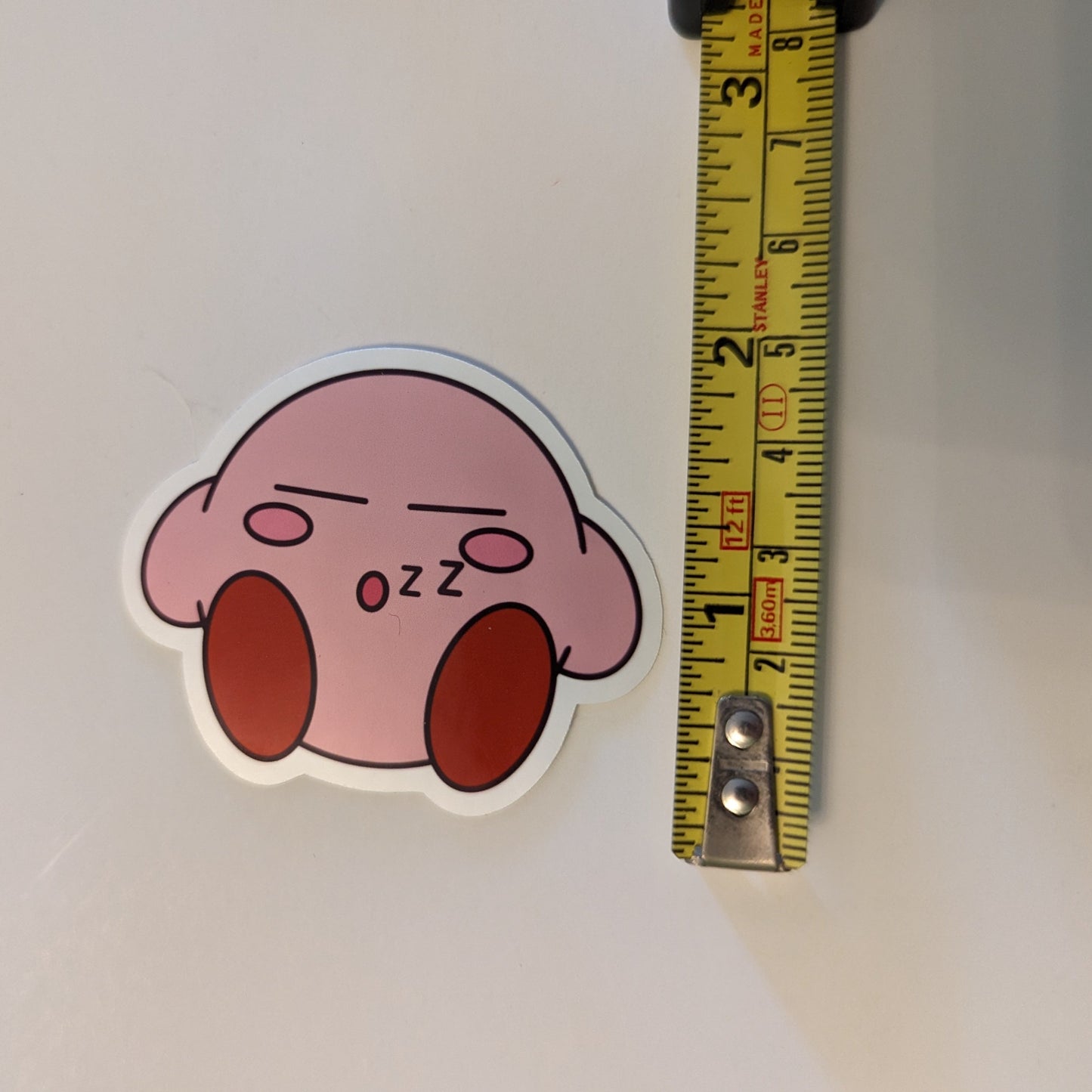 Snoozing Pink Hero Sticker